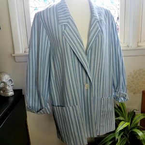 Vintage Striped Blazer